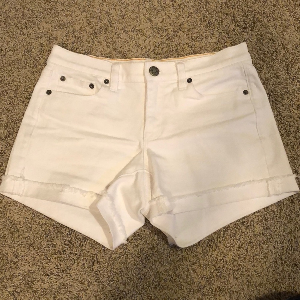 Jcrew White Denim Shorts